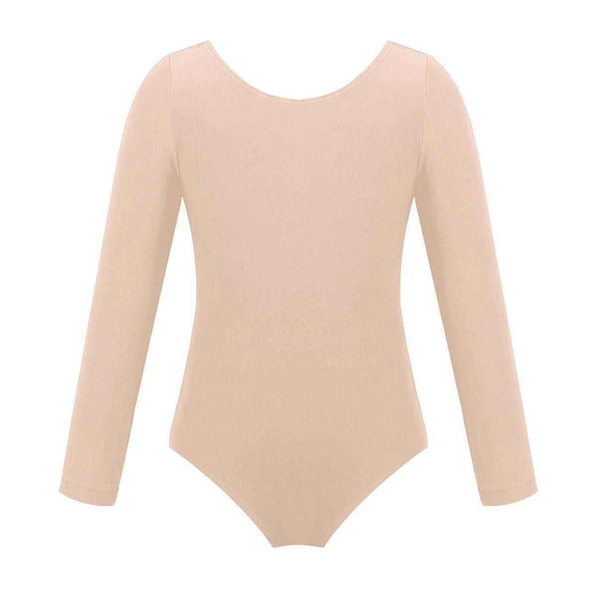 Girls Long Sleeve Ballet Leotard - Soft & Stretchy Dance Bodysuit for Gymnastics and Performance