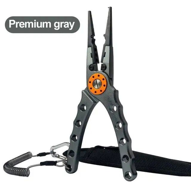 Multi-Purpose Aluminum Fishing Pliers - Line Cutter, Hook Remover, and Knot Tool