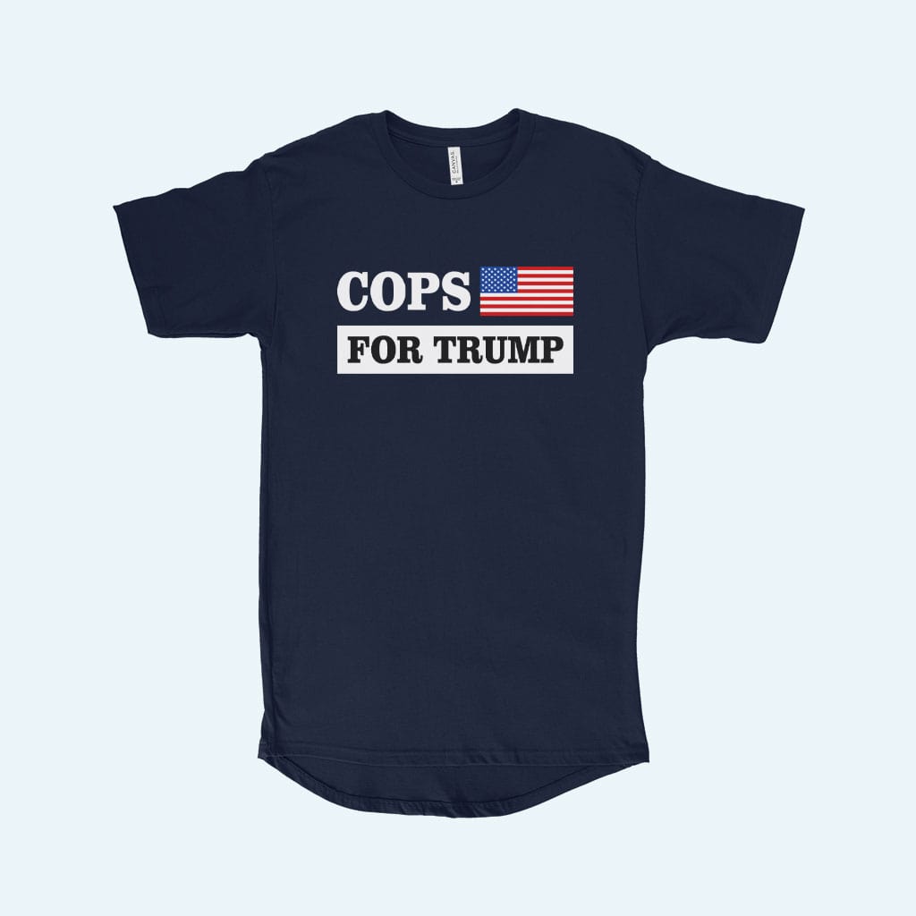 Men's Cops for Trump T-Shirt - Trump Tee Shirts