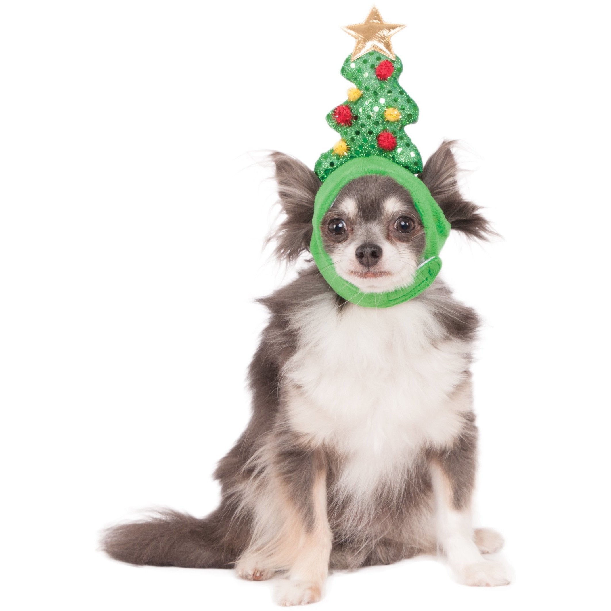 Christmas Tree Light Up Pet Headband