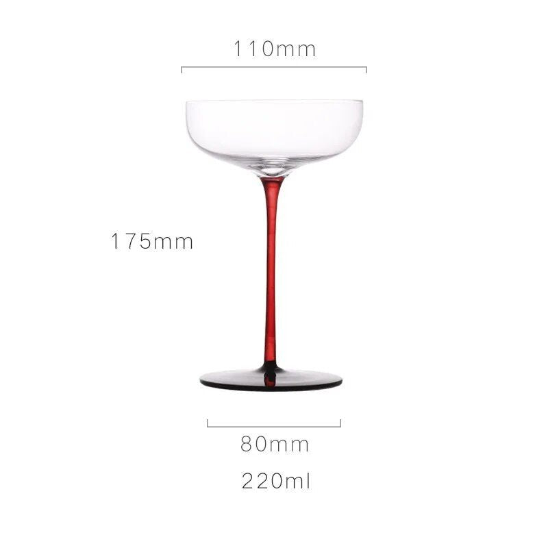 Elegant Crystal Cocktail Glasses - Multipurpose Goblets for Special Occasions