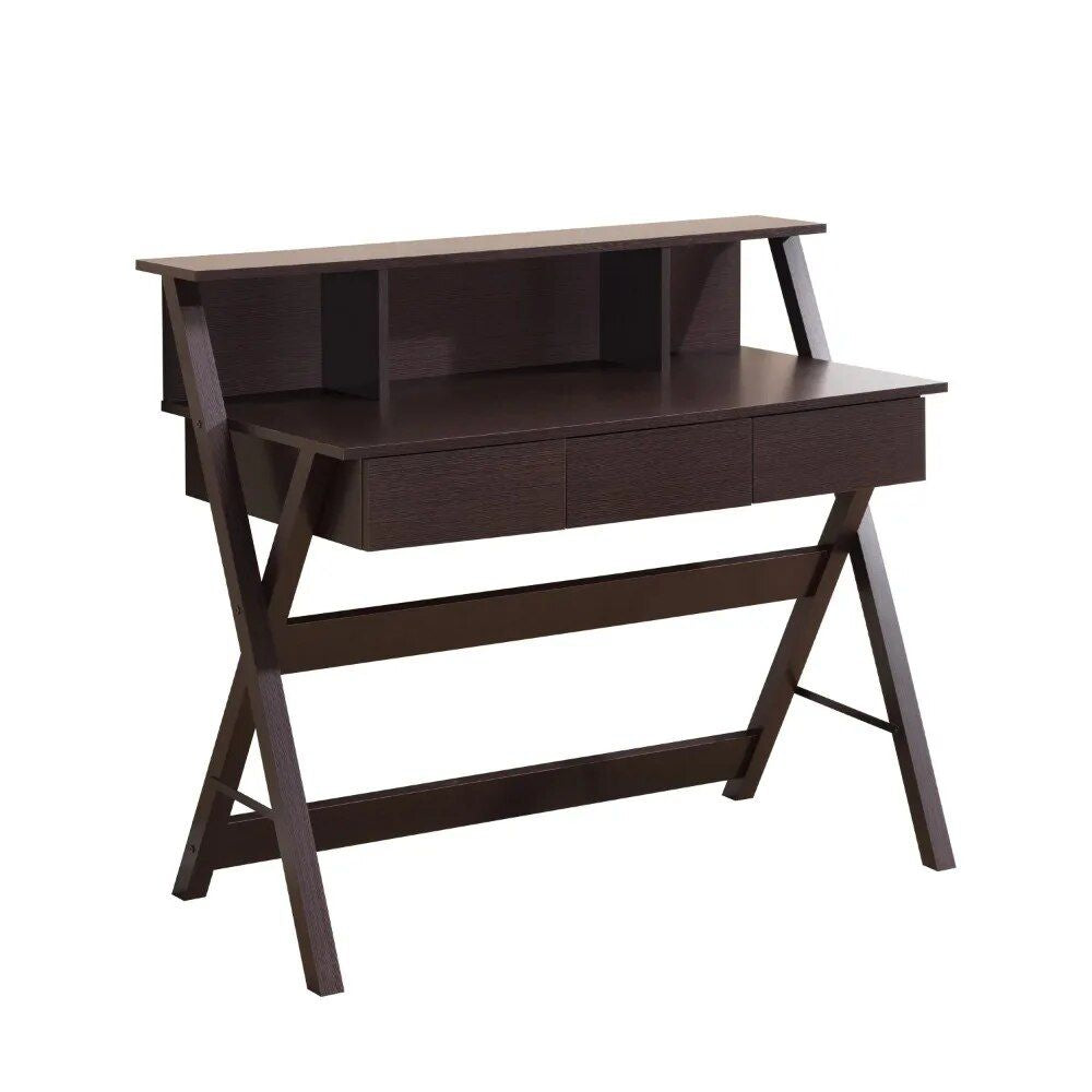 Elegant Wenge Writing Desk with Ample Storage