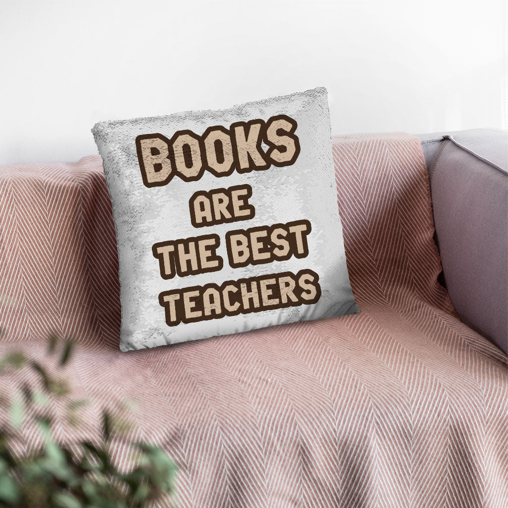 Book Themed Sequin Pillow Case - Quotes Pillow Case - Cool Print Pillowcase