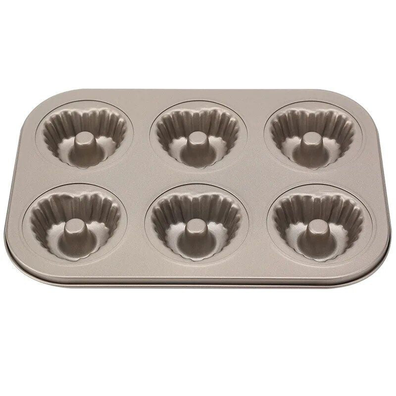 6-Hole Non-Stick Cartoon Cake & Muffin Baking Pan