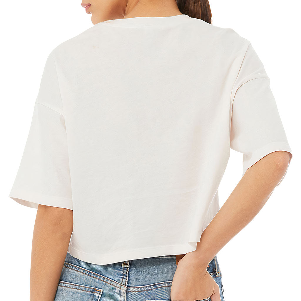 Imperfectly Perfect Women's Crop Tee Shirt - Cool Cropped T-Shirt - Printed Crop Top