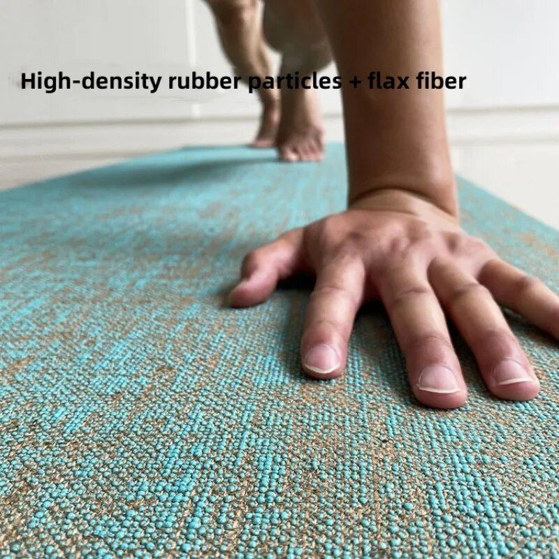 Eco-Friendly Natural Jute Yoga Mat 183x61x0.5cm - Non-Slip, Durable Fitness Mat