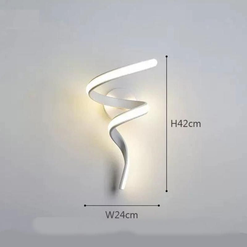 Minimalist Spiral LED Wall Sconce