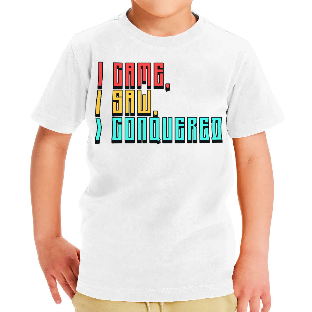 I Came I Saw I Conquered Toddler T-Shirt - Cool Kids' T-Shirt - Best Selling Tee Shirt for Toddler