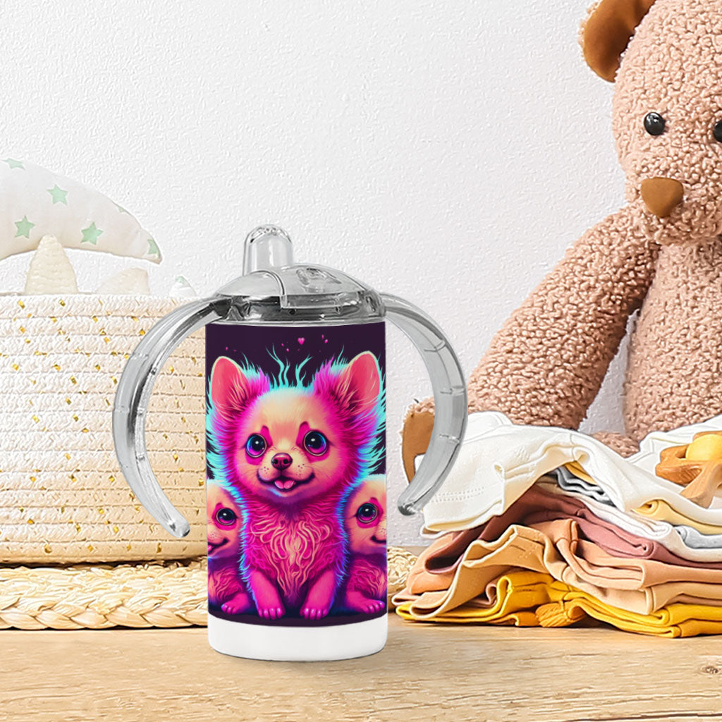 Kawaii Dog Sippy Cup - Cute Baby Sippy Cup - Best Design Sippy Cup