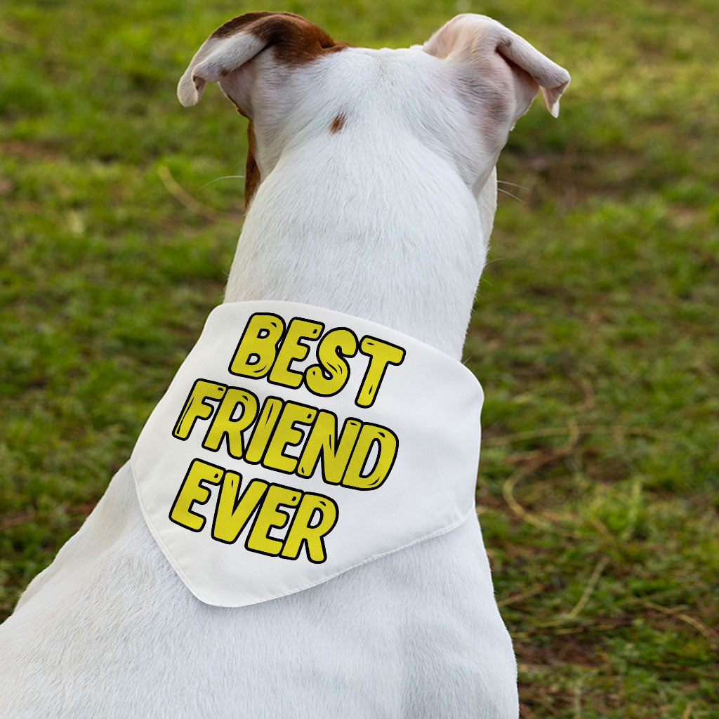 Best Friend Ever Pet Bandana Collar - Cute Design Scarf Collar - Best Print Dog Bandana