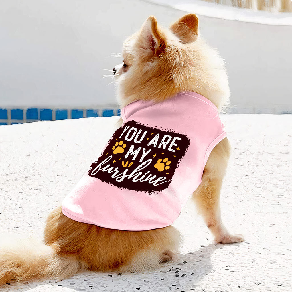 Cute Quote Dog Sleeveless Shirt - Furshine Dog Shirt - Text Design Dog Clothing