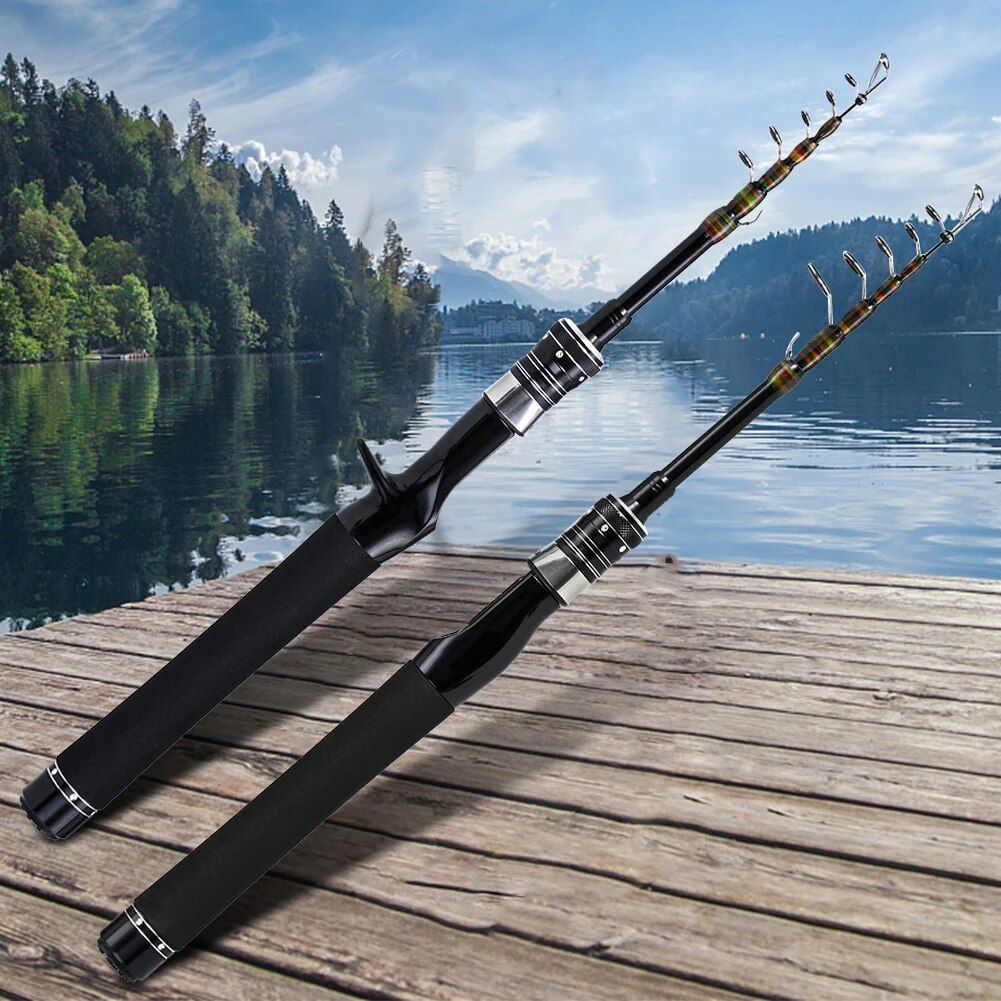 180 CM Telescopic Baitcasting Rod