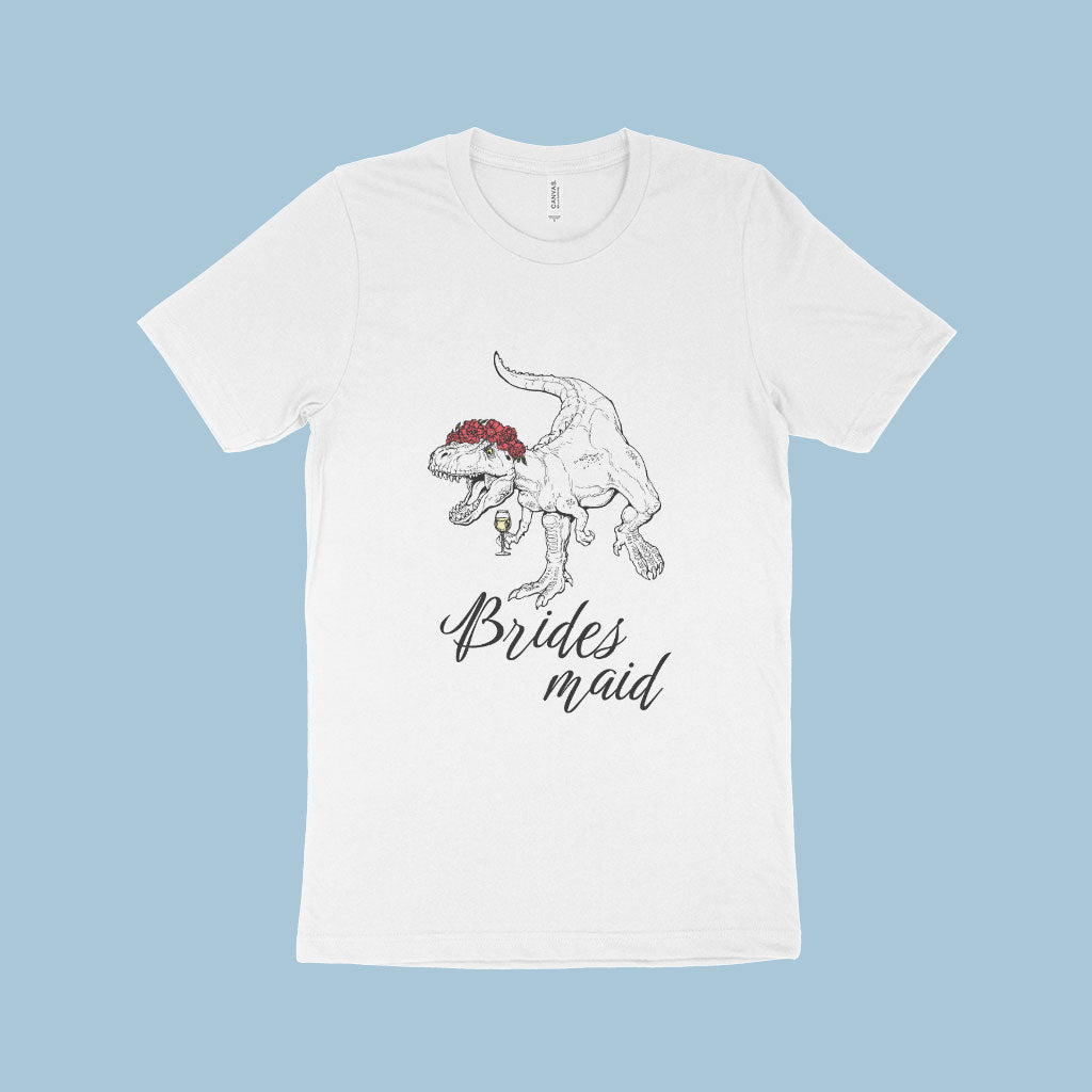 Dinosaur Bride's Maid T-Shirt Made in USA