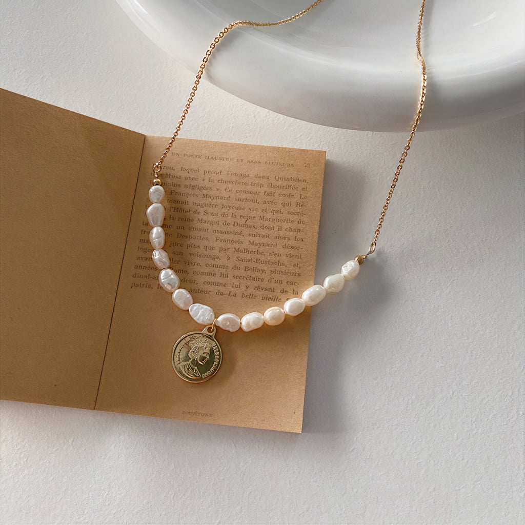 Pearl Coin Necklace