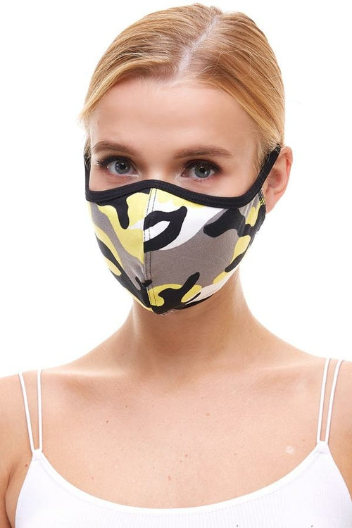 USA made Camouflage fashion cloth fabric face masks - AMAZON