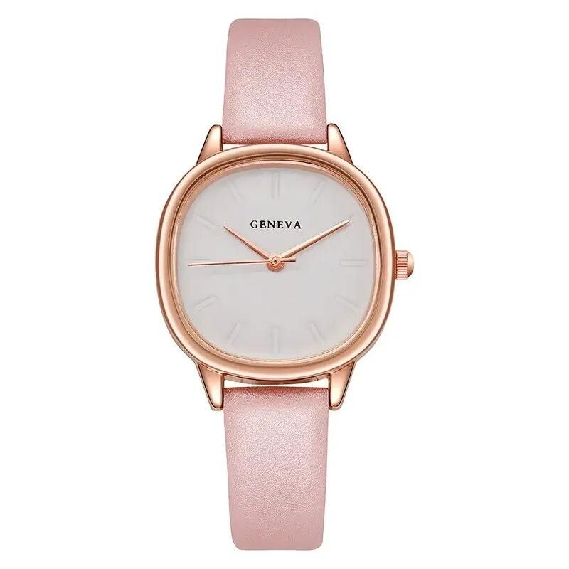 Elegant Quartz Leather Wristwatch for Women