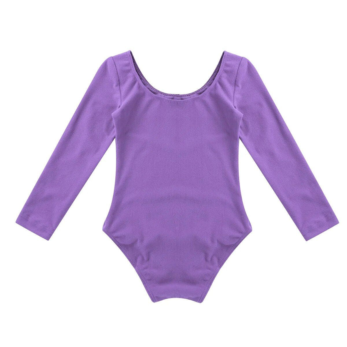 Girls Long Sleeve Ballet Leotard - Soft & Stretchy Dance Bodysuit for Gymnastics and Performance