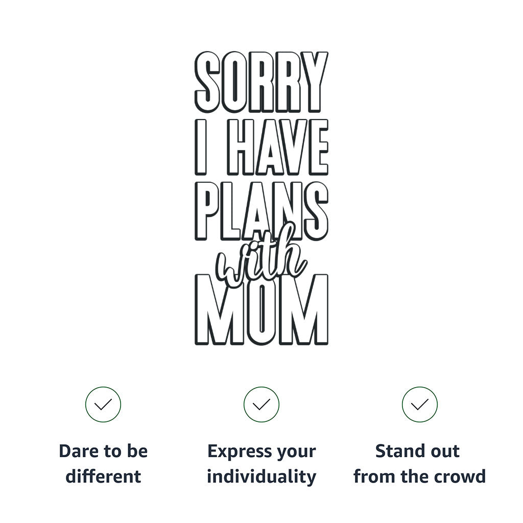 Sorry I Have Plans With Mom Toddler Full-Zip Hoodie - Cute Toddler Hoodie - Themed Kids' Hoodie