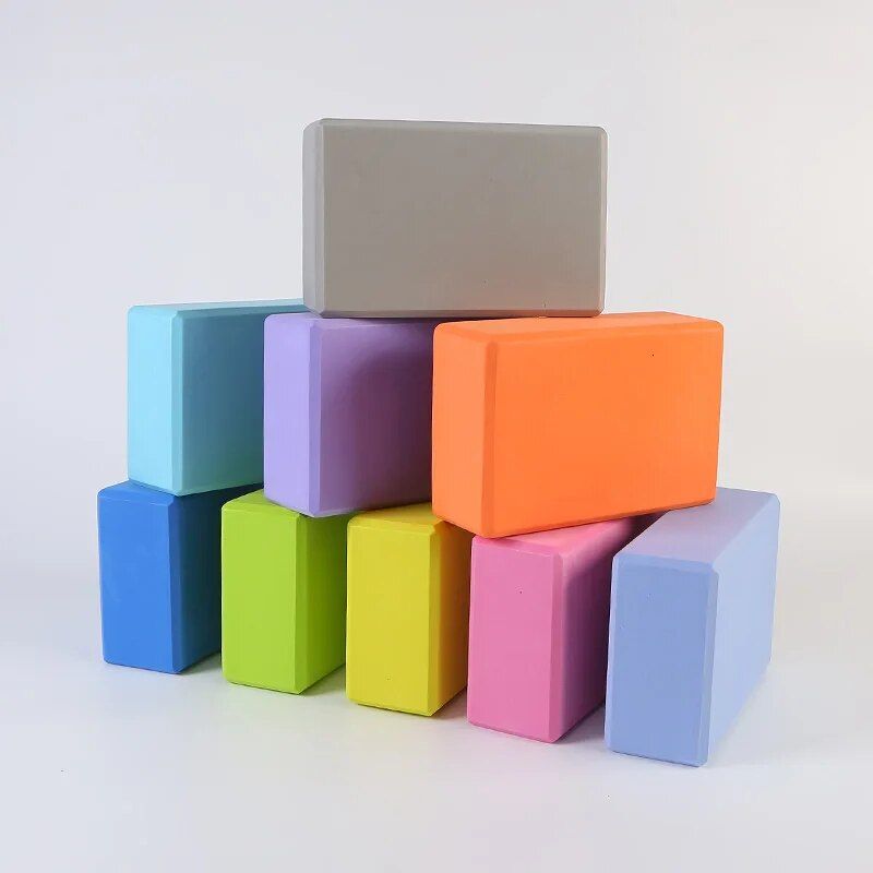 Gym Blocks Foam Brick Set for Yoga, Fitness, and Body Shaping