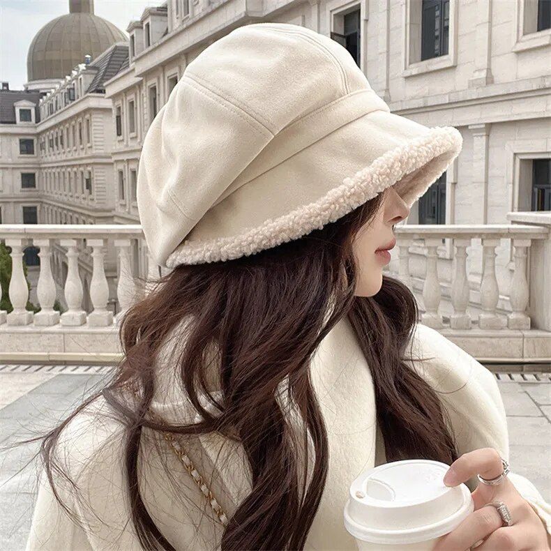 Winter Elegance Velvet Beret