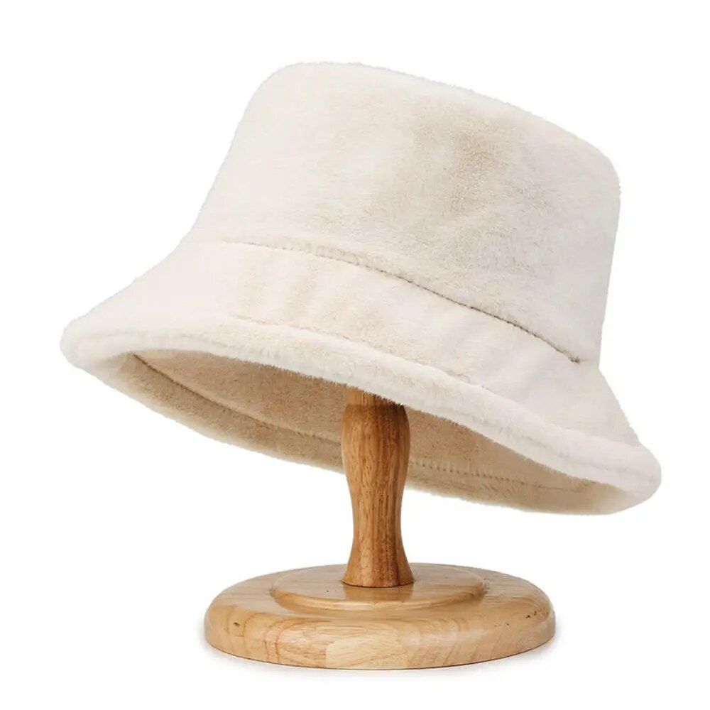 Unisex Luxury Faux Fur Bucket Hat