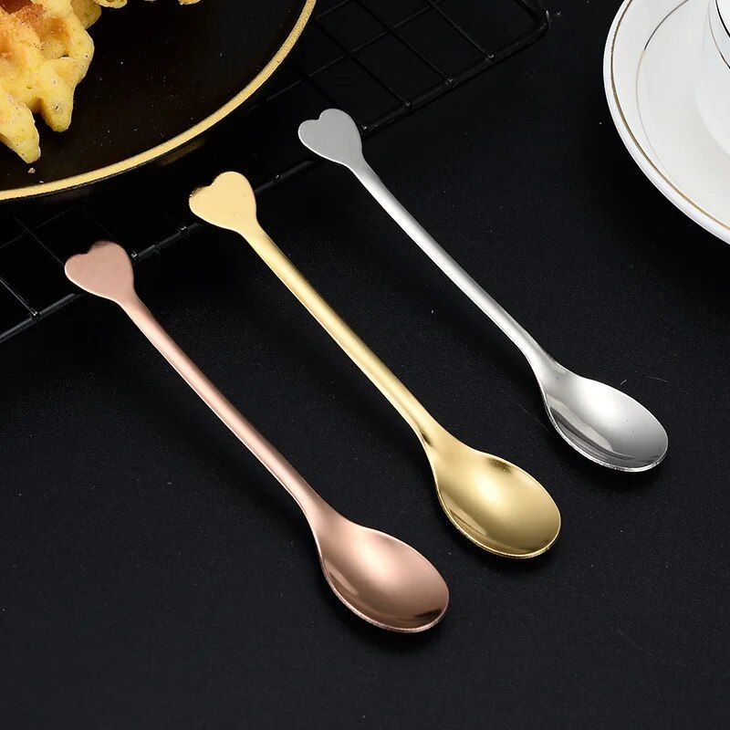 Stainless Steel Love Handle Coffee & Tea Spoon