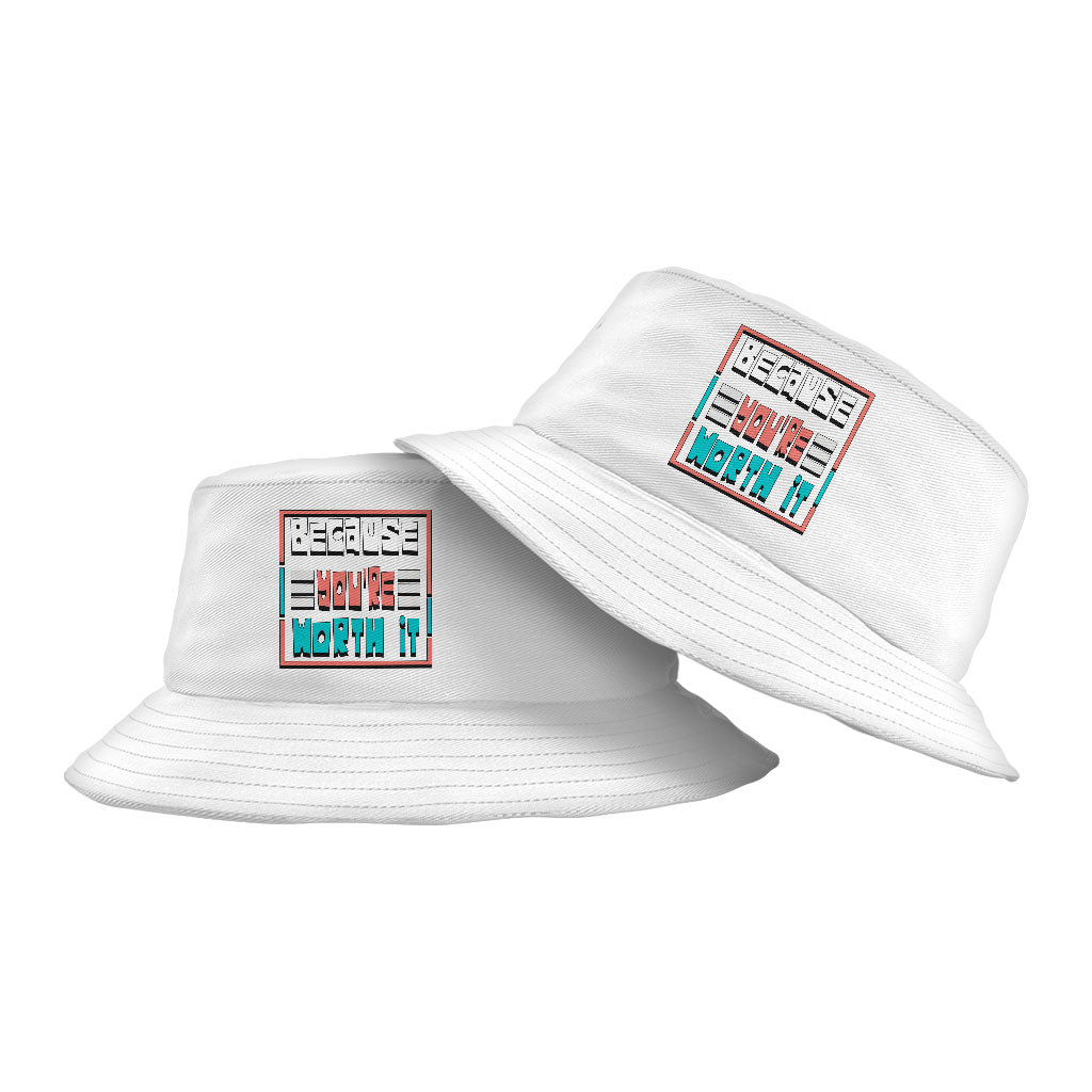 Inspirational Bucket Hat - Cool Quotes Hat - Printed Bucket Hat