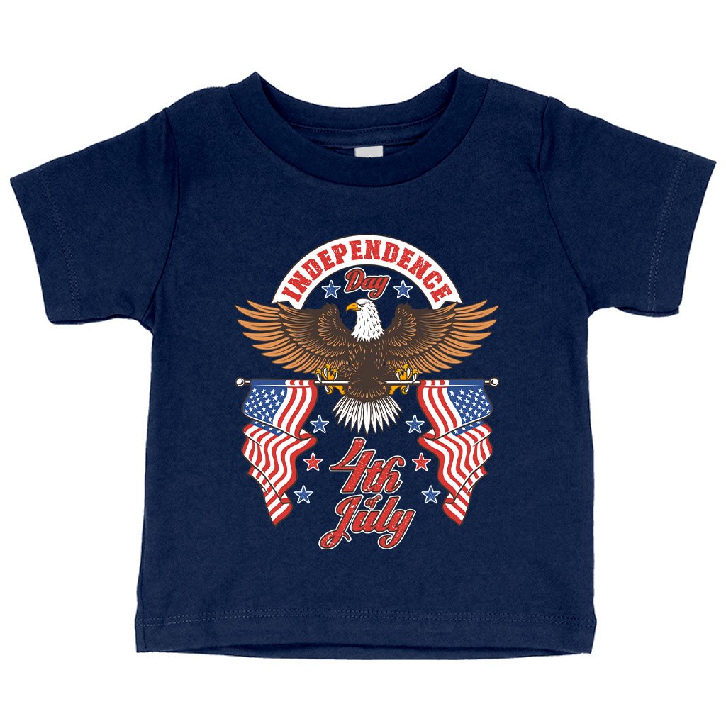 Baby Independence Day 4th of July T-Shirt - Independence Day T-Shirts - Patriotic USA T-Shirt