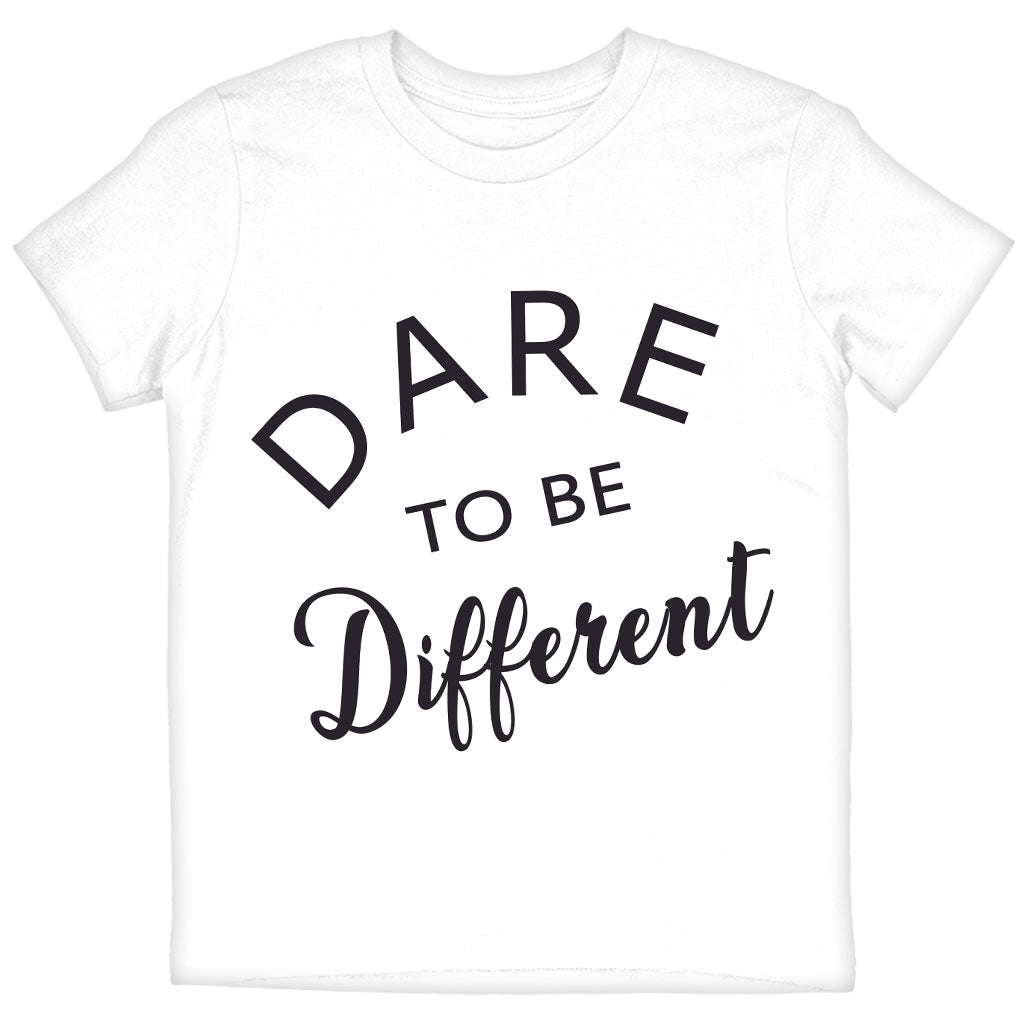 Dare to Be Different Kids' T-Shirt - Cool T-Shirt - Graphic Tee Shirt for Kids