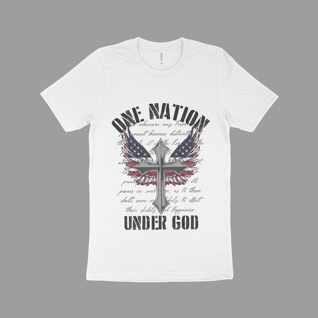 One Nation Under God Unisex Jersey T-Shirt Made in USA