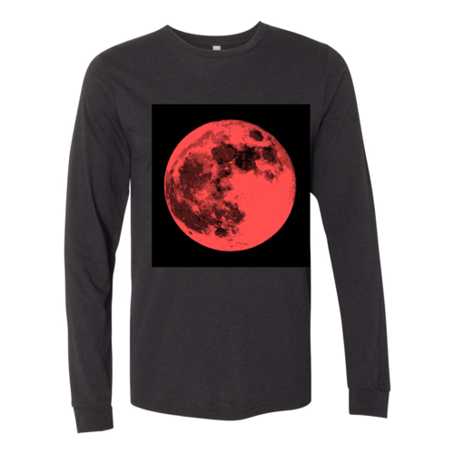 Contemporary Moon Long Sleeve Men's Jersey Tee