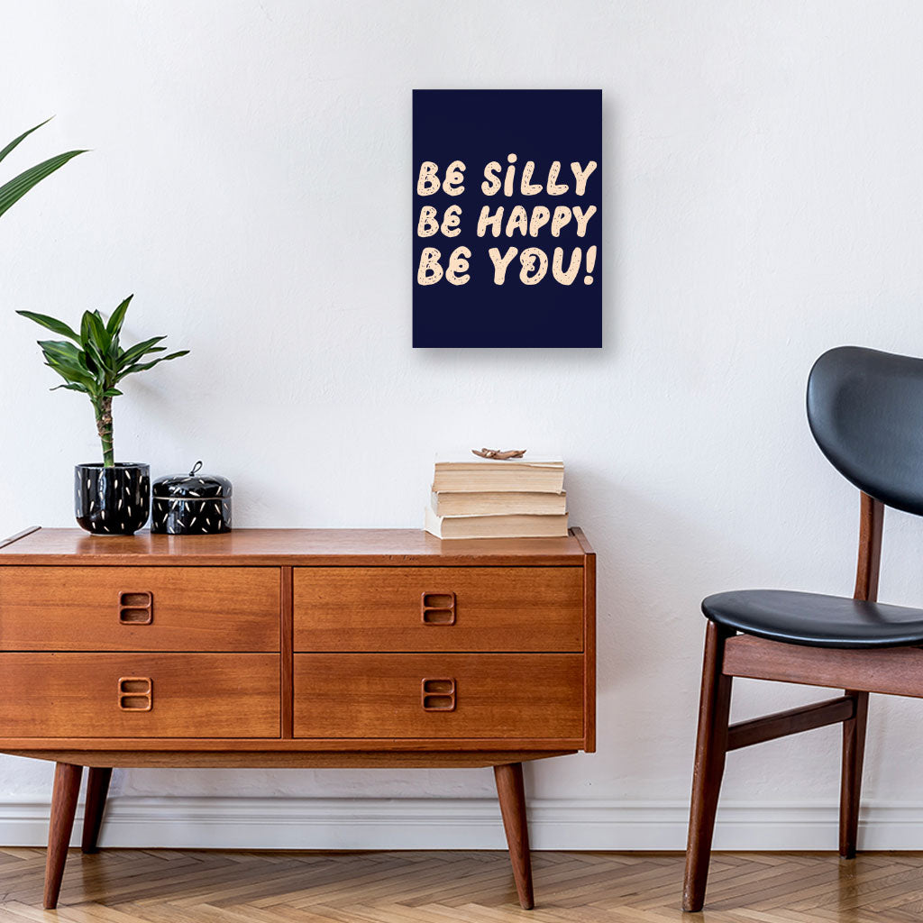 Be Happy Wall Picture - Be You Stretched Canvas - Cool Trendy Wall Art