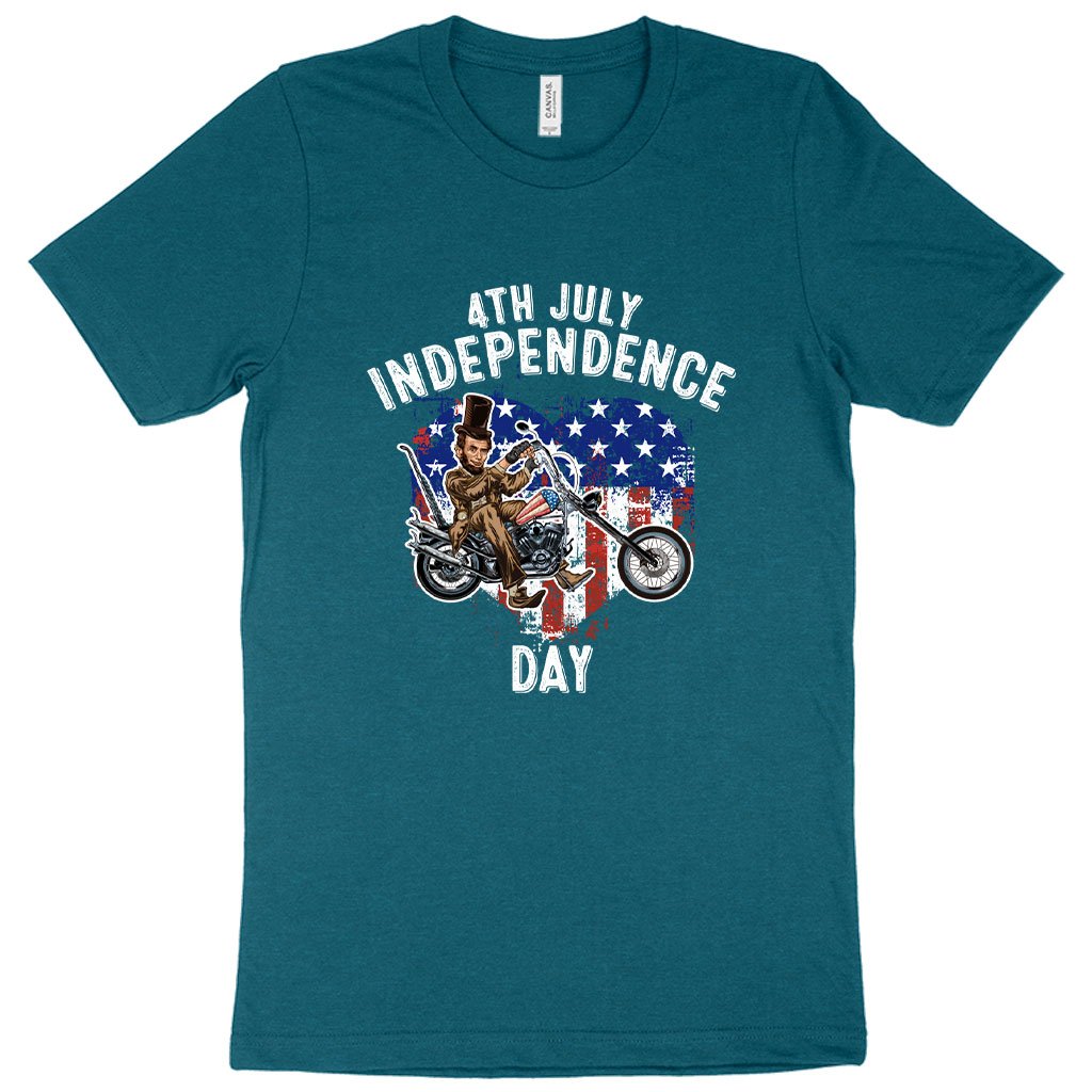 Heather Independence Day T-Shirt - Patriotic T-Shirts - Independence Day T-Shirt for Men