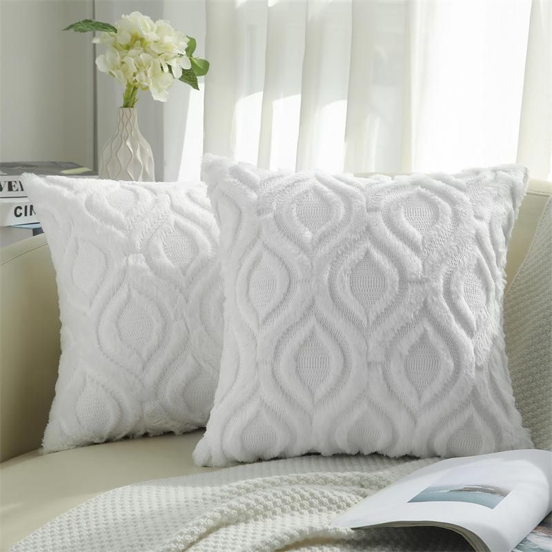 Luxury Geometric Cotton-Linen Throw Pillow Cover