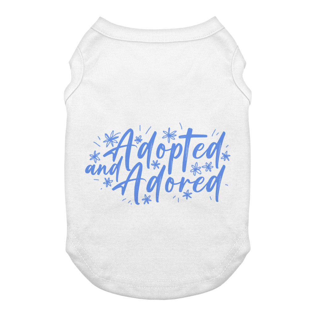 Adopted Dog Tank - Cute Dog T-Shirt - Trendy Dog Clothing