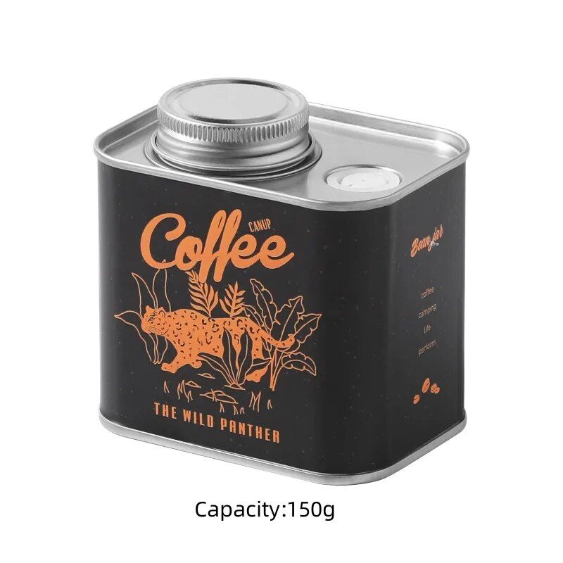 Portable Airtight Coffee Bean Storage Tin