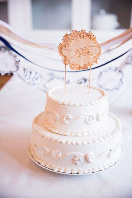 Wood Cake Topper | Gold Andromeda