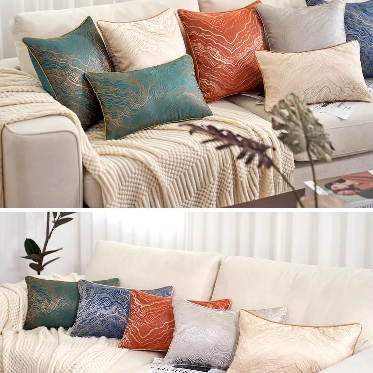 Luxury Wave Striped Cushion Cover