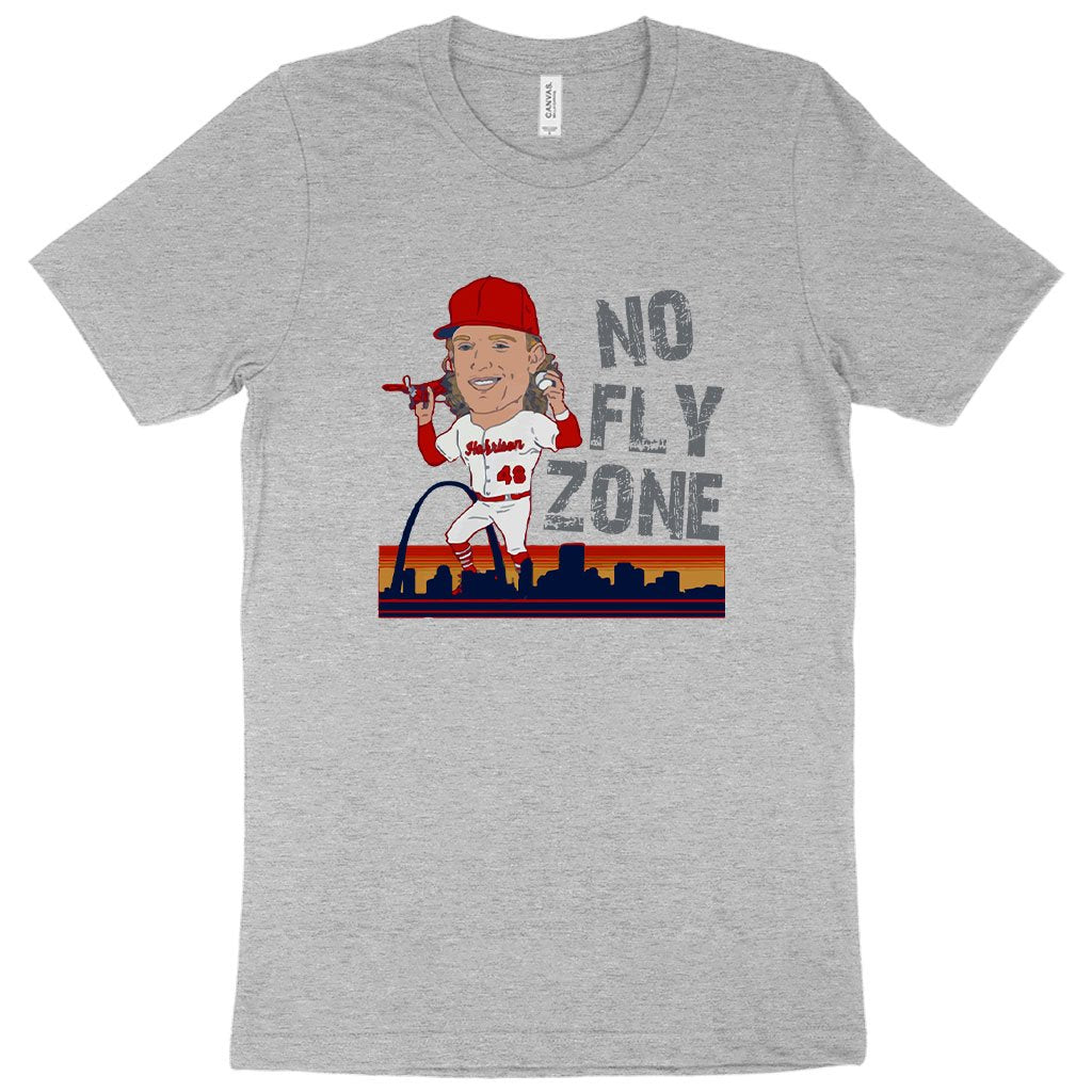 No Fly Zone T-Shirt - Harrison Bader T-Shirt - Baseball T-Shirt