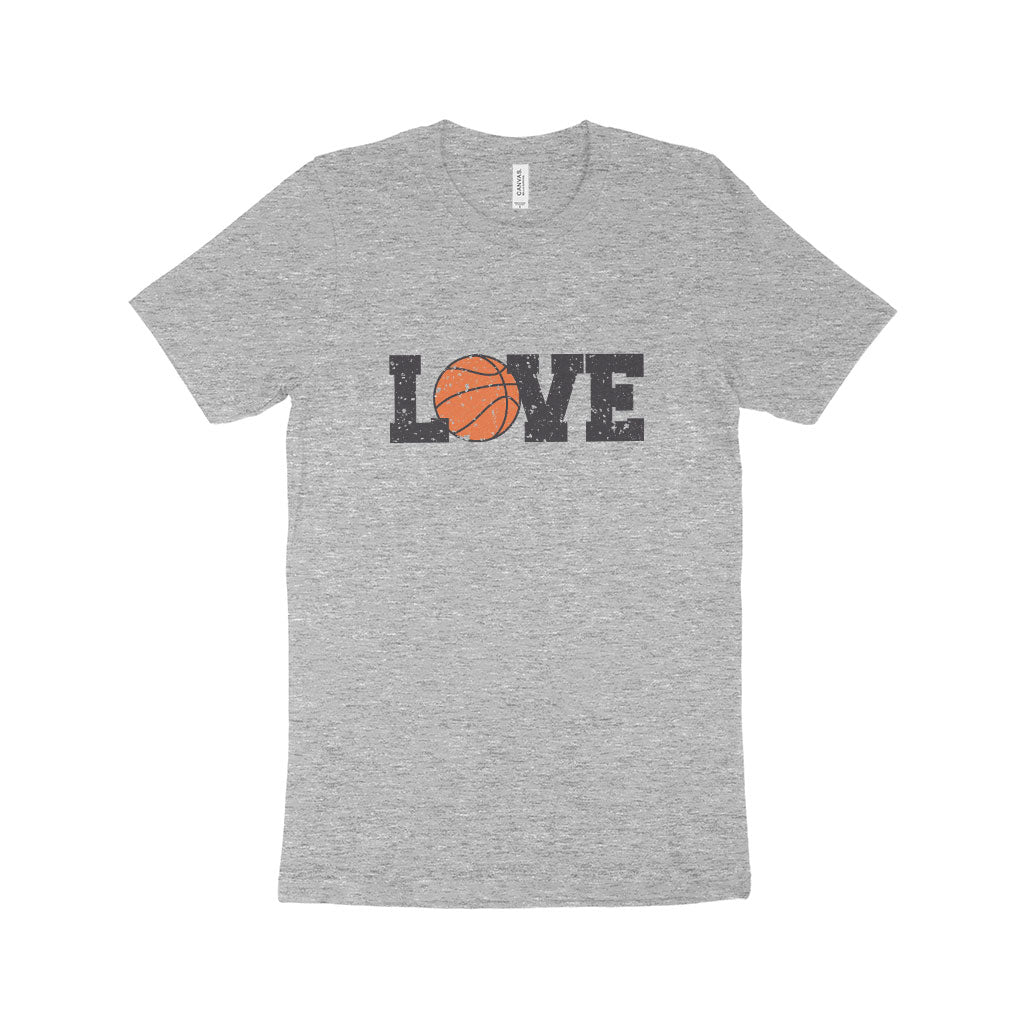 Basketball Love Unisex Jersey T-Shirt Made in USA