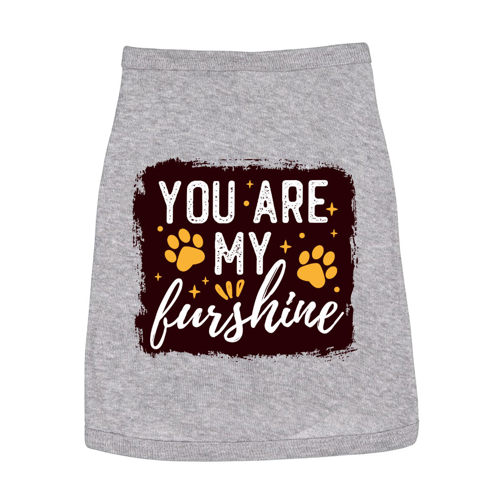 Cute Quote Dog Sleeveless Shirt - Furshine Dog Shirt - Text Design Dog Clothing