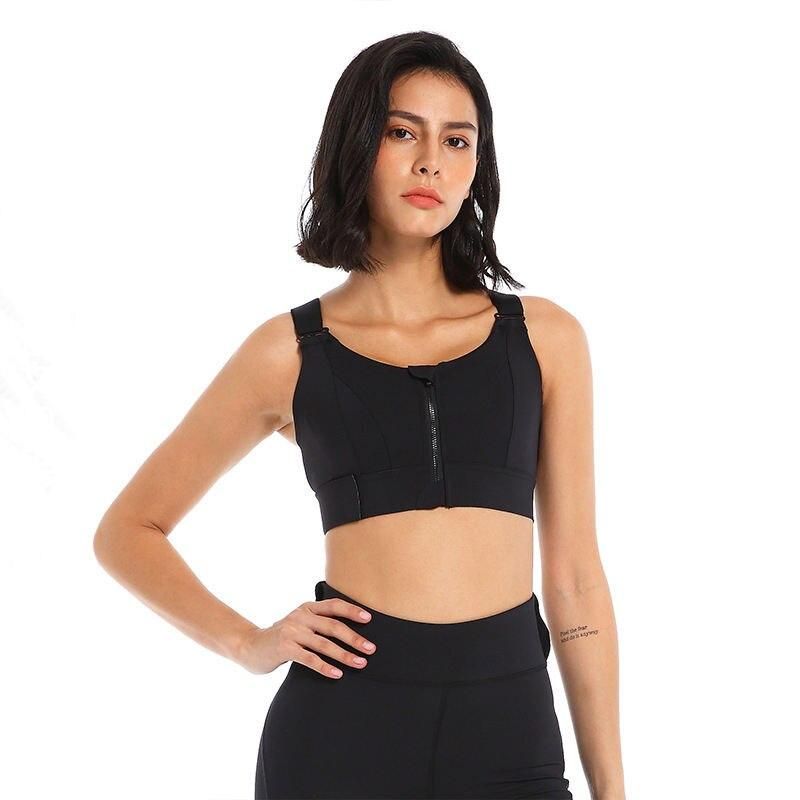 Versatile Zip-Front Sports Bra