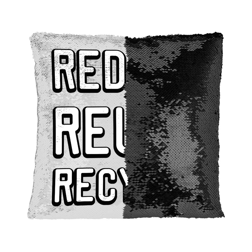 Reduce Reuse Recycle Sequin Pillow Case - Cute Design Pillow Case - Best Design Pillowcase