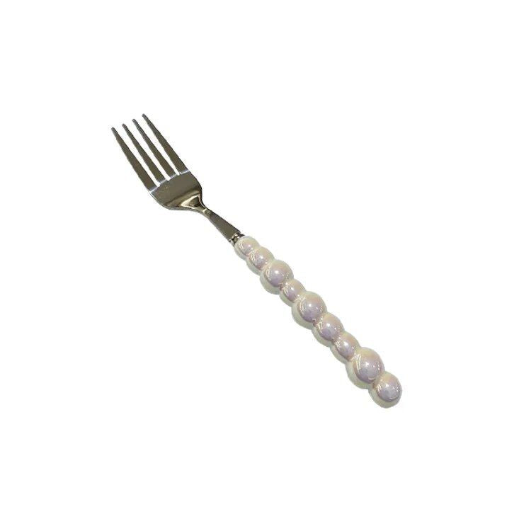 Luxurious European Pearl-Style Stainless Steel Cutlery Set