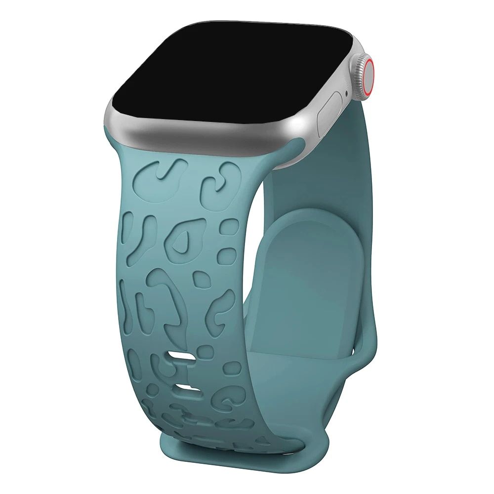 Engraved Silicone Strap for Apple Watch - Fashionable & Compatible with All Series