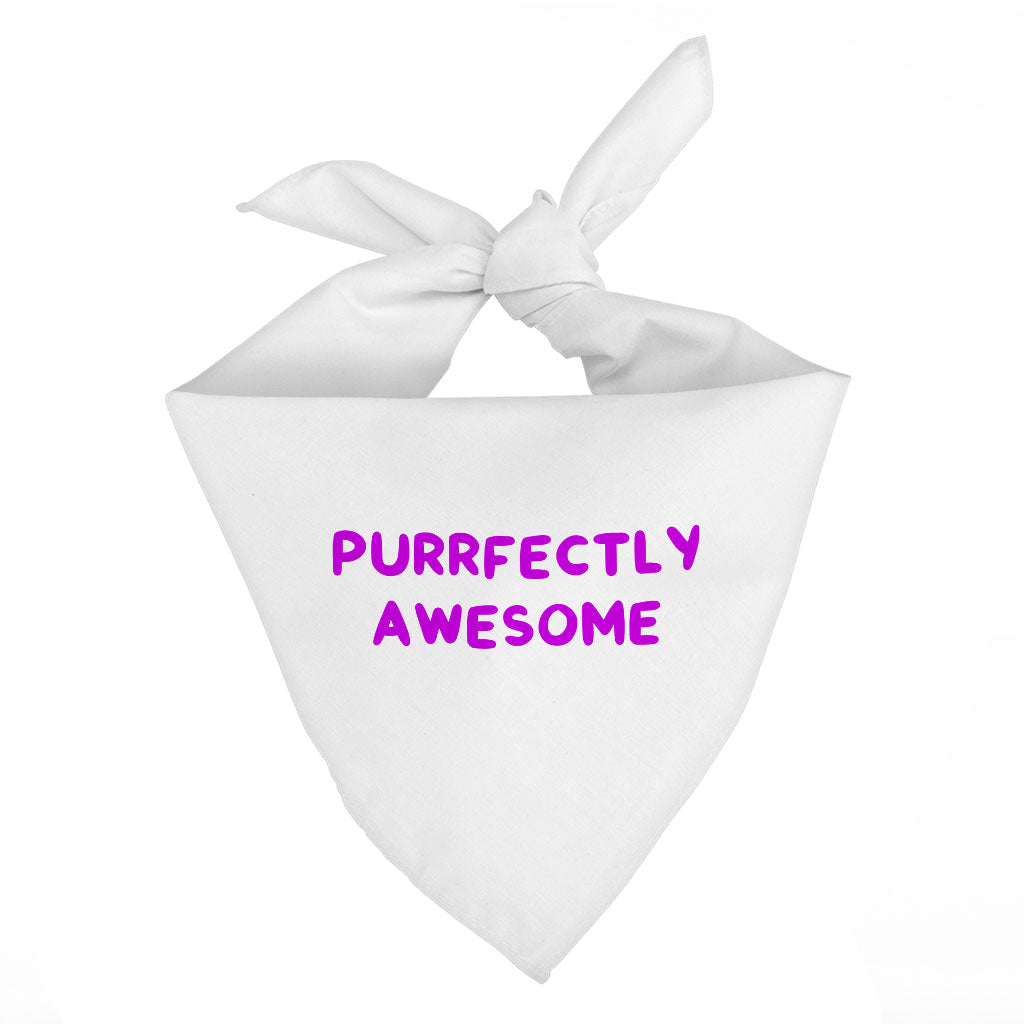 Awesome Pet Bandana - Funny Saying Dog Bandana - Cool Pet Scarf