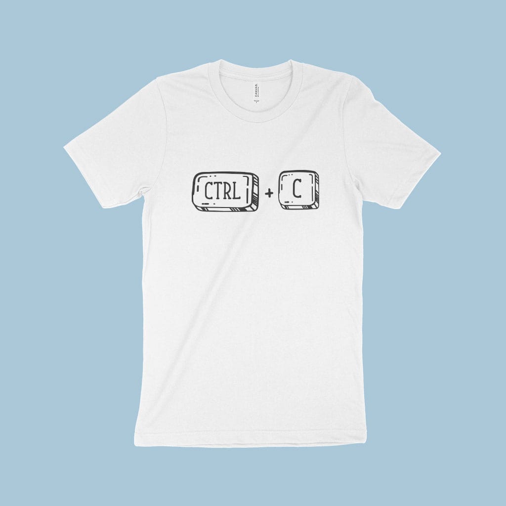 Ctrl C Unisex Jersey T-Shirt Made in USA