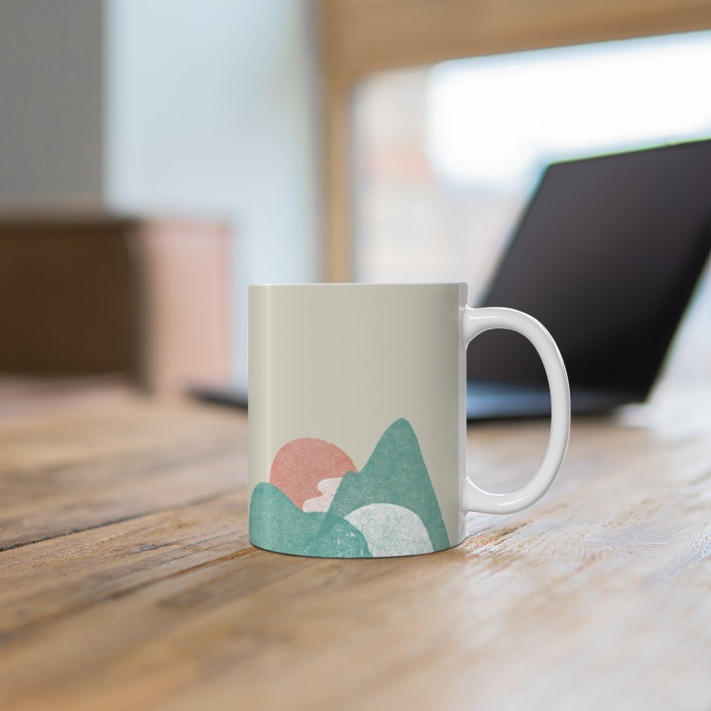 Abstract Landscape Coffee Tea Mug