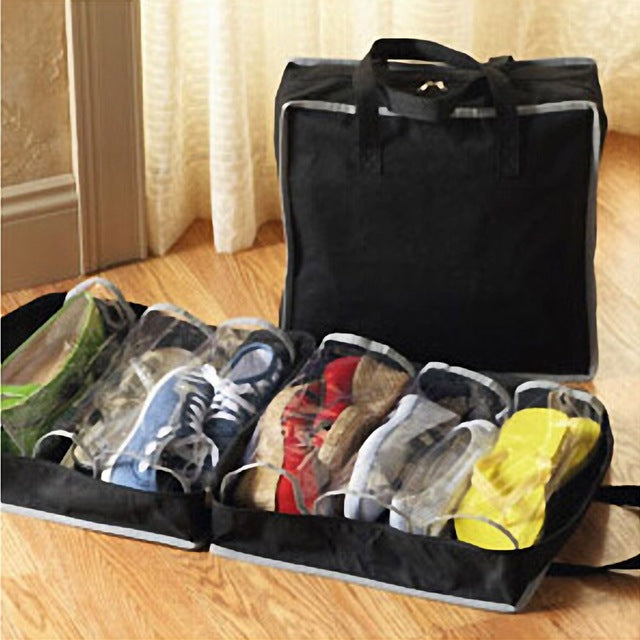 6 Roller Portable Shoes Travel Storage Bag