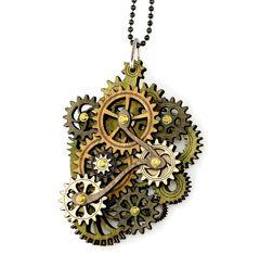 Kinetic Main Gear Necklace 6001B | Red Sunflower